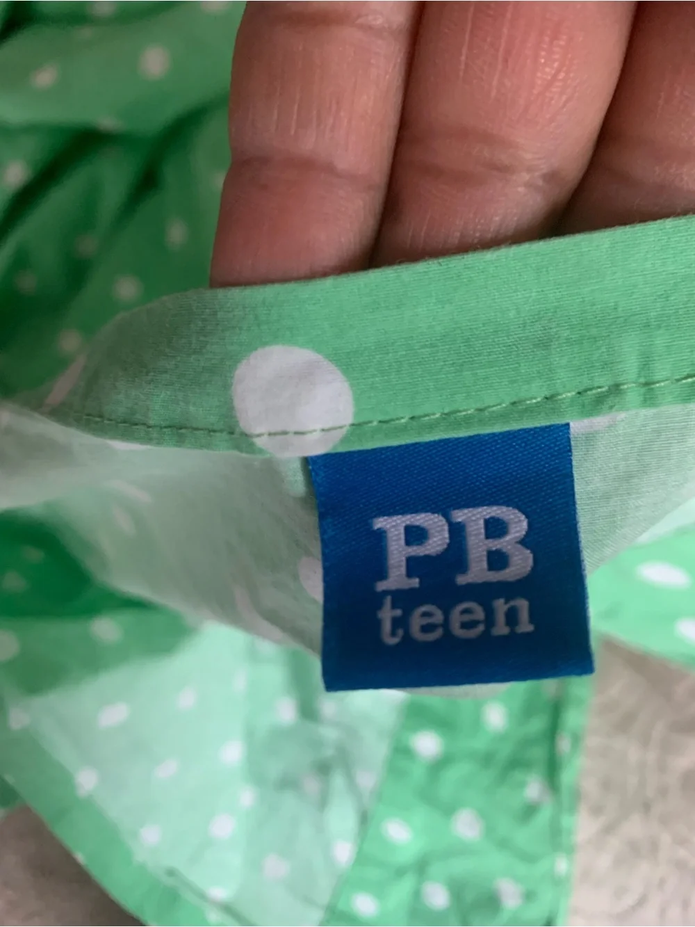 Pottery barn teen shower curtain